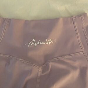 Violet colored Alphalete leggings